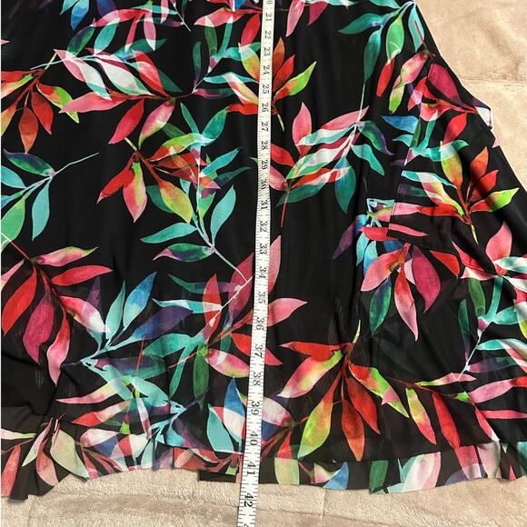 Joseph Ribkoff Floral A-Line Flowy Dress US Size 6 Lagenlook Sleeveless Lined - Picture 7 of 7